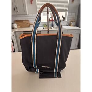 Lands End Sport Tall Canvas Bag Navy